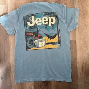 Comfort Colors Vintage Blue Jeep Adventure Tee